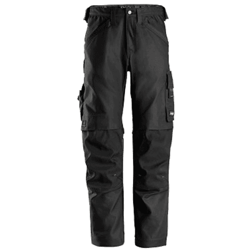 Snickers werkbroek AllroundWork Canvas+ 6324 - zwart