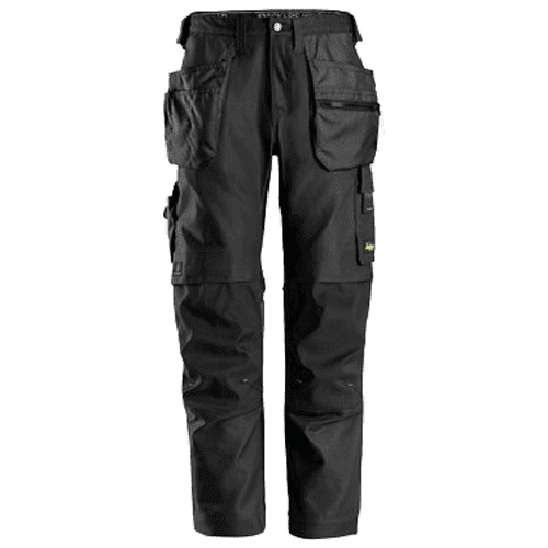 Snickers werkbroek AllroundWork Canvas+ 6224 - zwart