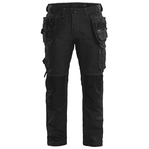 Blåkläder werkbroek 1750 denim stretch met gereedschapszakken - zwart
