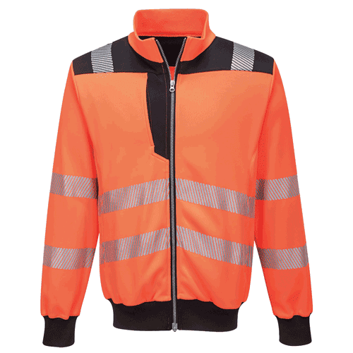 Portwest sweatvest PW370 - PW3 Hi-Vis - oranje/zwart