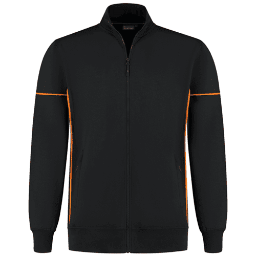 Santino sweatvest Colt - zwart/oranje