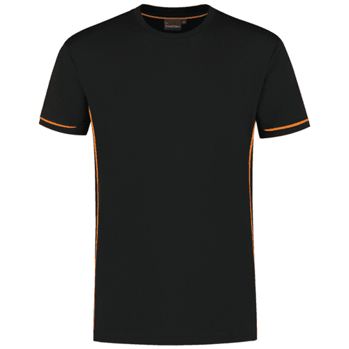Santino T-shirt Cal - zwart/oranje