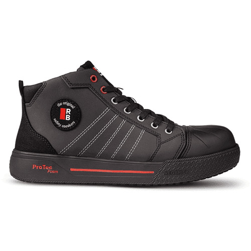 Redbrick werkschoenen Champ High S3S - zwart/rood